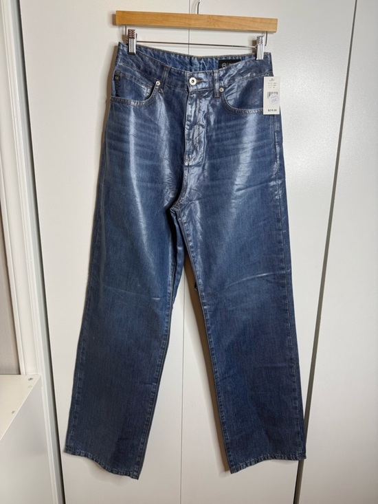 Ag Adriano Goldschmied Denim - Adriano Goldschmied Coated Denim Wide Leg Jeans - $215 NWT